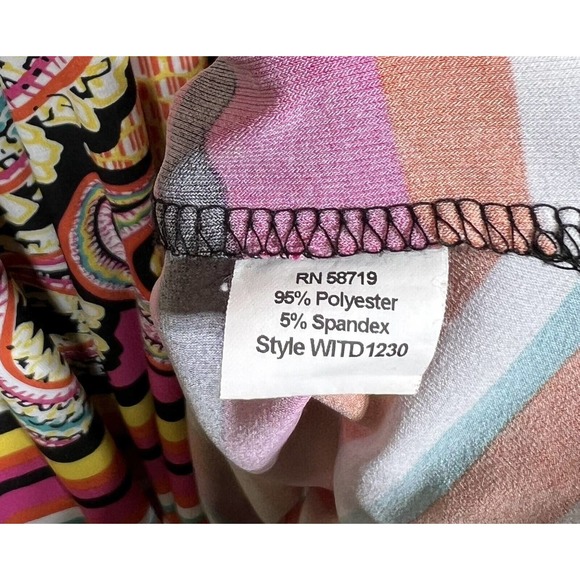 Notations Woman Sleeveless Paisley Maxi Dress Womens Size 2X Stretch Colorful - Picture 4 of 7